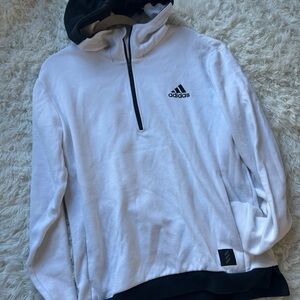Adidas White and Black Pullover